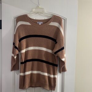 Juniper Ln Maternity Striped Sweater